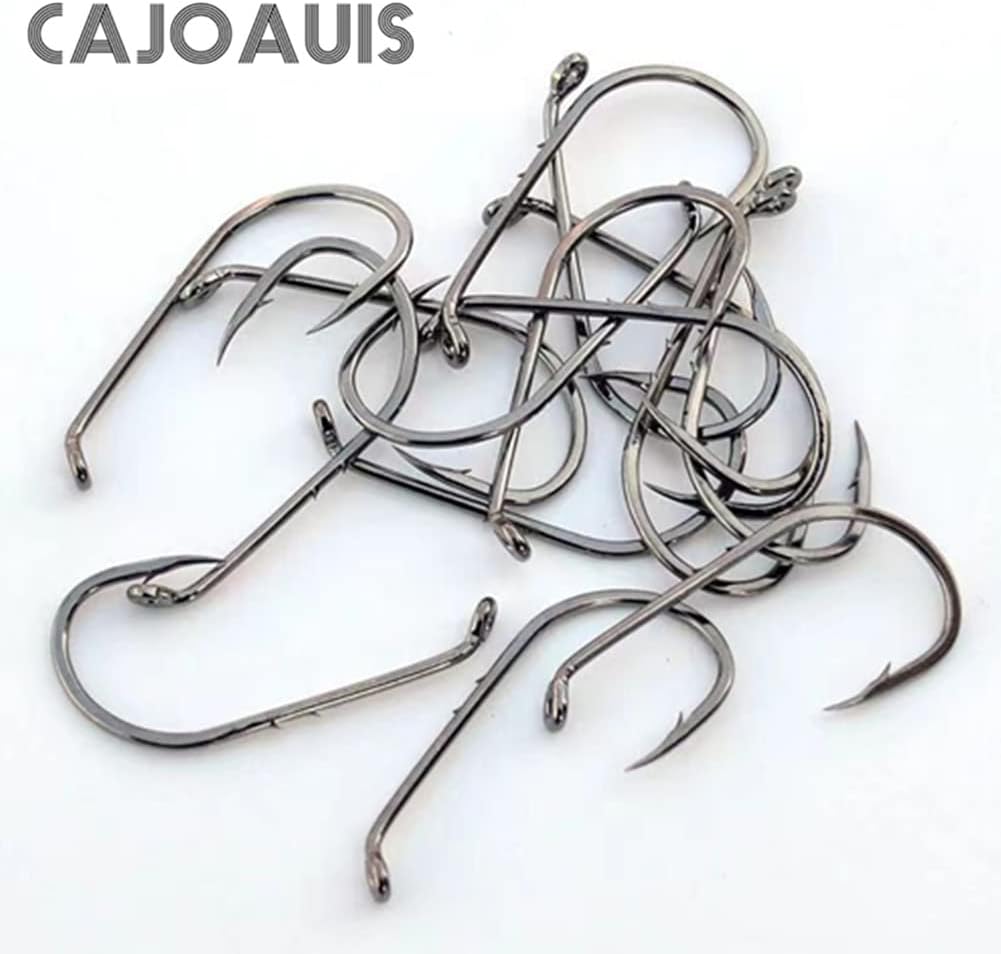 Baitholder Fishing Hooks / Pa Barbed Shank Down Eye Fishing Offset Hooks