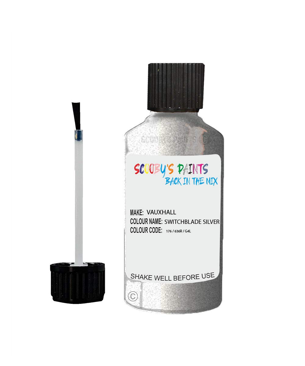 Gift Plaques Uk Silver Scobby Paints Car Scratch Repair Touch Up Paint 30Ml For Vauxhall Switchblade 176/636R/G4l