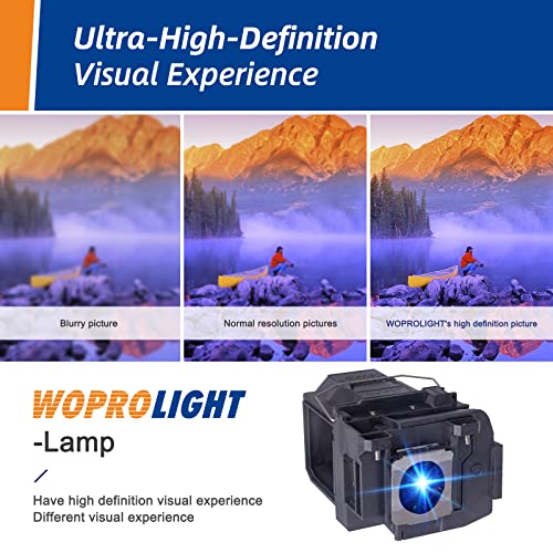 Woprolight V13h010l85 for Epson-elplp85 PowerLite Home Cinema 3700 3900 3800 3500 3100 3000 3600e EH-TW6700 EH-TW6600W EH-TW6600 Replacement Projector Bulb lamp - Thumbnail 3
