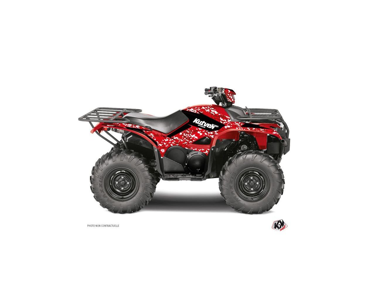 Kit déco Predator Yamaha Kodiak 700 708 rouge 2016-2023 - 3