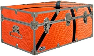C&N Footlockers Designer Trunk - Sports Themed Storage Trunk - Available in 15 Different Themes - 32x18x13.5 Inches (Basketball)