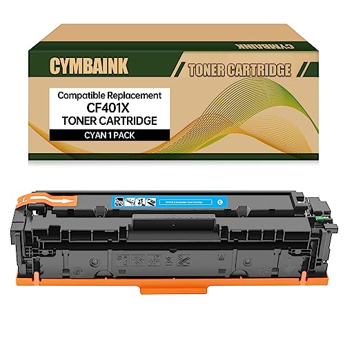 CYMBAINK CF401X CF401A 201X 201A CYAN Compatible Toner Cartridges Replace for Color Pro M252dw M252n MFP M277dw MFP M277n Series Printer, (1 Pack).