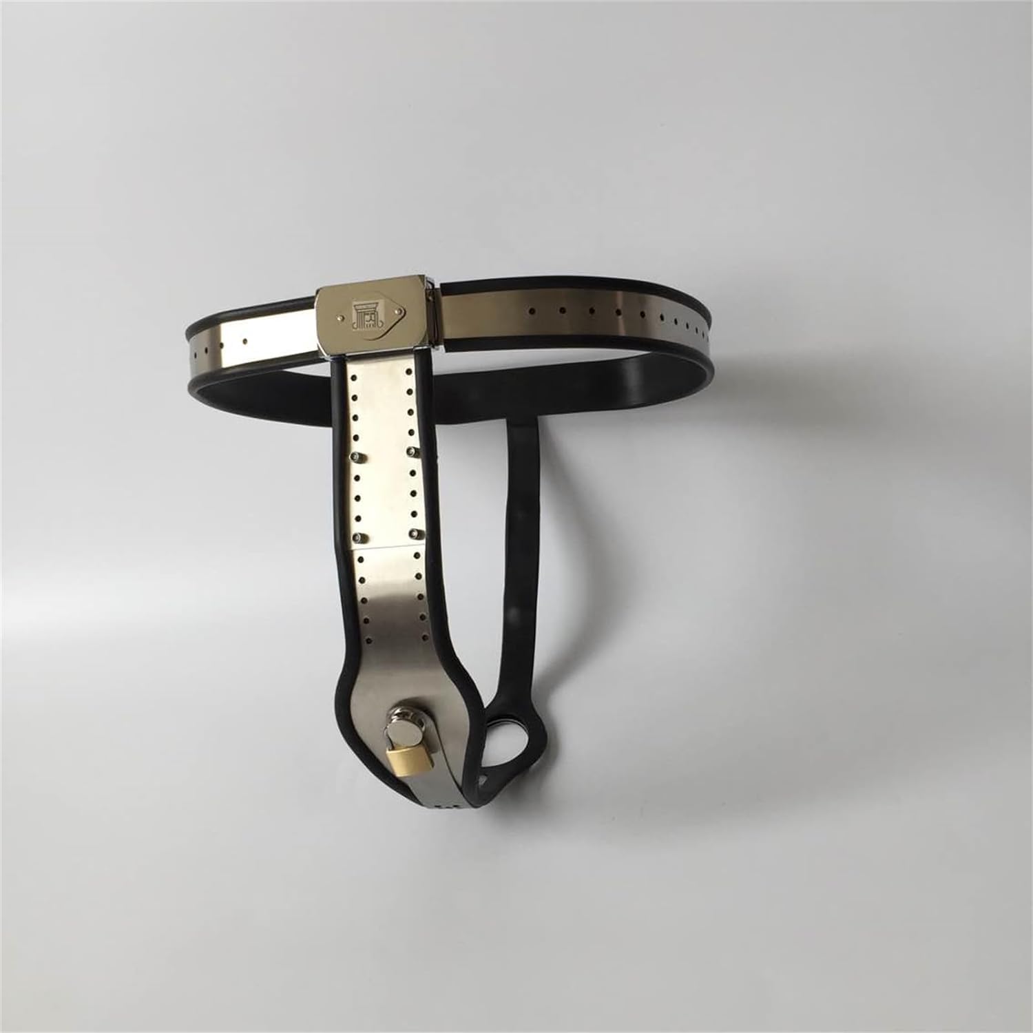 Keuschheitsgürtel Frau mit Defäkationsloch, Edelstahl Chastity Belt mit 2 Schloss Damen Keuschheitsschloss Extrem Bondage Keuschheit Höschen Chastity Gerät Privacy Party Sex Spielzeug