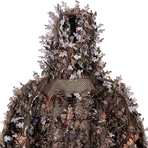 Ameristep 3D Leafy Poncho | Mossy Oak Camo Hunting Gilly Poncho For Ultimate Concealment, Mossy Oak Break Up Country, One Size #TOP4