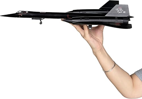 Modelo Blackbird SR-71 a escala 172, 17.9 pulgadas de longitud, réplica de aviones militares de metal, regalo premium y coleccionable