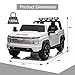 LUIBAS 24V 4WD Kids Ride on Car for Big Kid, Battery Powered Licensed Chevrolet Silverado HD, UTV Truck, Outdoor, Grass, Mud, Slope, 2 Seater Ride On Toy with Remote Control for Boys Girls, White