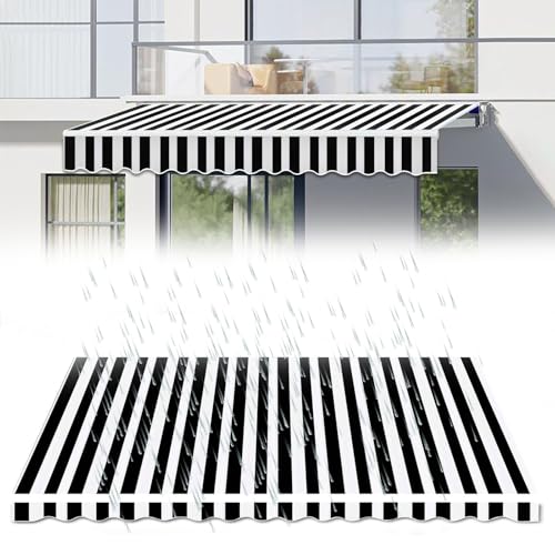 Auvent imperméable et rétractable pour la protection solaire extérieure