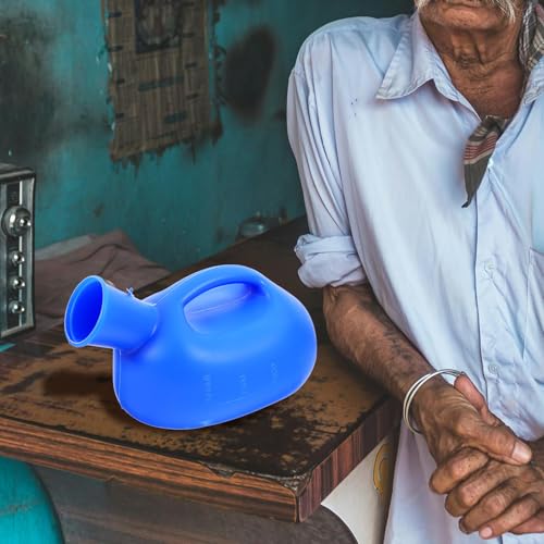 Urinario portátil para hombres adultos botella para orina de 2000 ml 6
