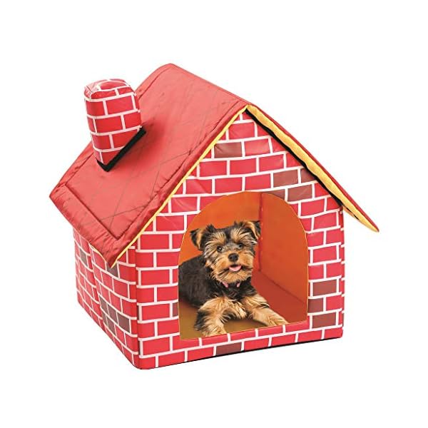 for-Dog-House-for-Cave-Pet-Dog-Tent-with-Cushion-Washable-Dog-Igloo-Bed-for-Small-to-Large-for-Large-Dog-Kennel Red Dog House For Small Pets