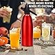 Soda Siphon,1L kohlensäurehaltiges Wasser Maschine,Seltzer Wasser Maker,Tragbare Aluminium Sparkling Water Maker zur Herstellung von hausgemachten Säften, Mojitos, Cocktails, Getränken in Hausbars
