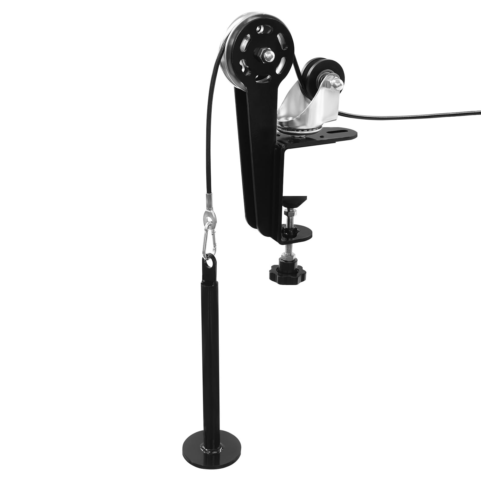 Arm Wrestling Trainer mit 1m Kabel, verstellbarer Widerstand, max.80kg | 17×29 cm Flaschenzug,für Armwrestler,Handgelenktraining,Flaschenzugmechanismus