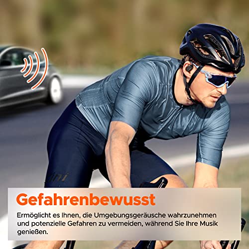 truefree O1 Open Ear Bluetooth 5.3 Kopfhörer, kabellose Ohrhörer mit dynamischen 16,2mm Audiotreibern, ENC, immersiver Stereoklang, 4 Mikrofone, 45 Stunden Spielzeit für Sport Workout Gaming – Bild 5