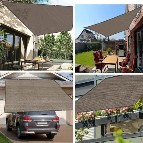 Voile d’ombrage rectangulaire filet de protection balcon - 8