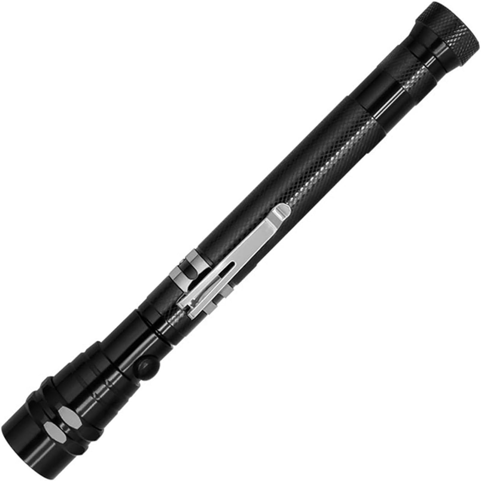 Modoao Black Telescoping Magnetic Flashlights, Magnetic Pick Up Tool, Led, Small