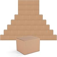 Vista 12 de Edenseelake Paquete de 40 cajas de envío de 10 x 6 x 6 pulgadas, cajas de cartón medianas para embalaje, mudanza, correo, color marrón