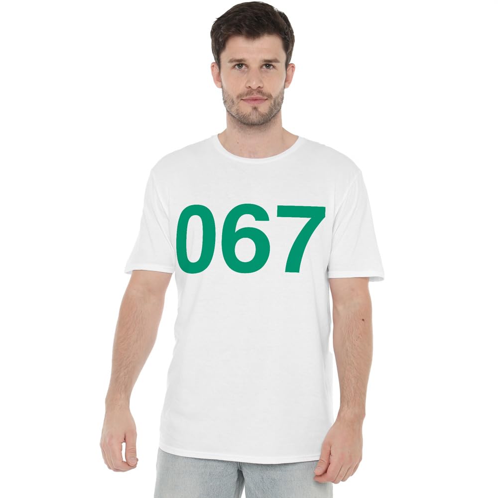 Squid Game - Player 067 T-Shirt - White - S