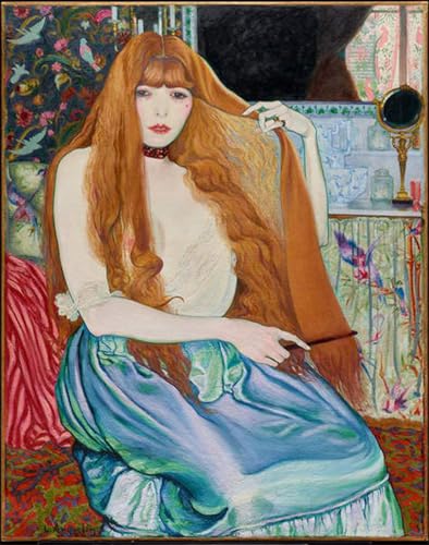 Toile Femme à sa toilette par Louis Anquetin 60x90cm