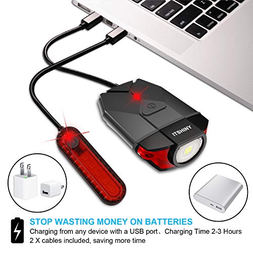 ITSHINY Set di luci per la Bicicletta Batteria