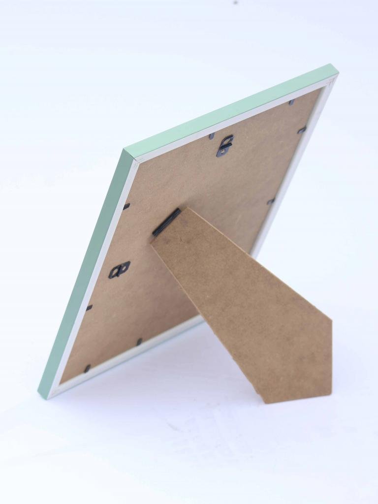 Frame Company Drayton Range A4 Green Picture Photo Frame with Pink Mount For Image Size A5