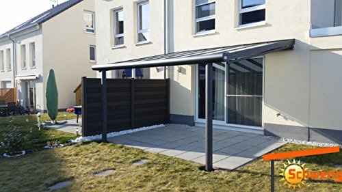 Alta calidad prikker-überdachungen schweng 16 PLACAS DE policarbonato mm B: 6,00 m x 2,50 m T