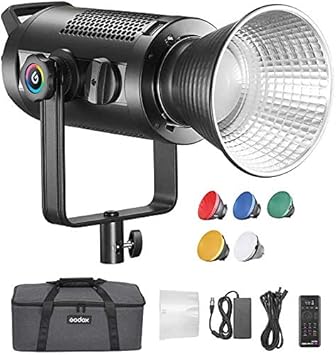 GODOX SZ150R,150W Bi-Color RGB LED Video Light | 2800K-6500K | 100% Brightness & 37 FX Effects | Support APP Control/DMX Control