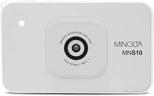 Minolta Cámara digital de 48 MP - Video HD ultra delgado de 4K, pantalla LCD IPS de 2.9”, lente de enfoque automático con estabilización de imagen