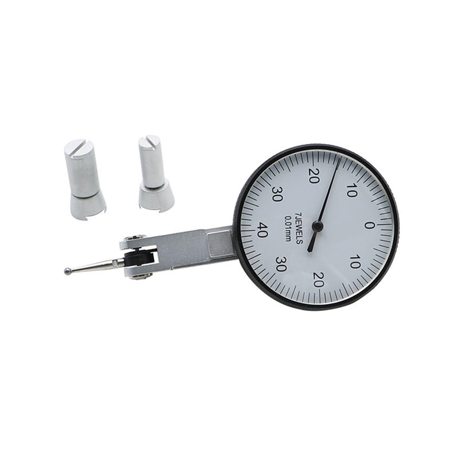 Windzerdong 0.01mm 0-0.8mm dial Test Indicator dial Neutral Indicator dial Gauge Indicator Professional Lever Dial Test Indicator Meter Tool