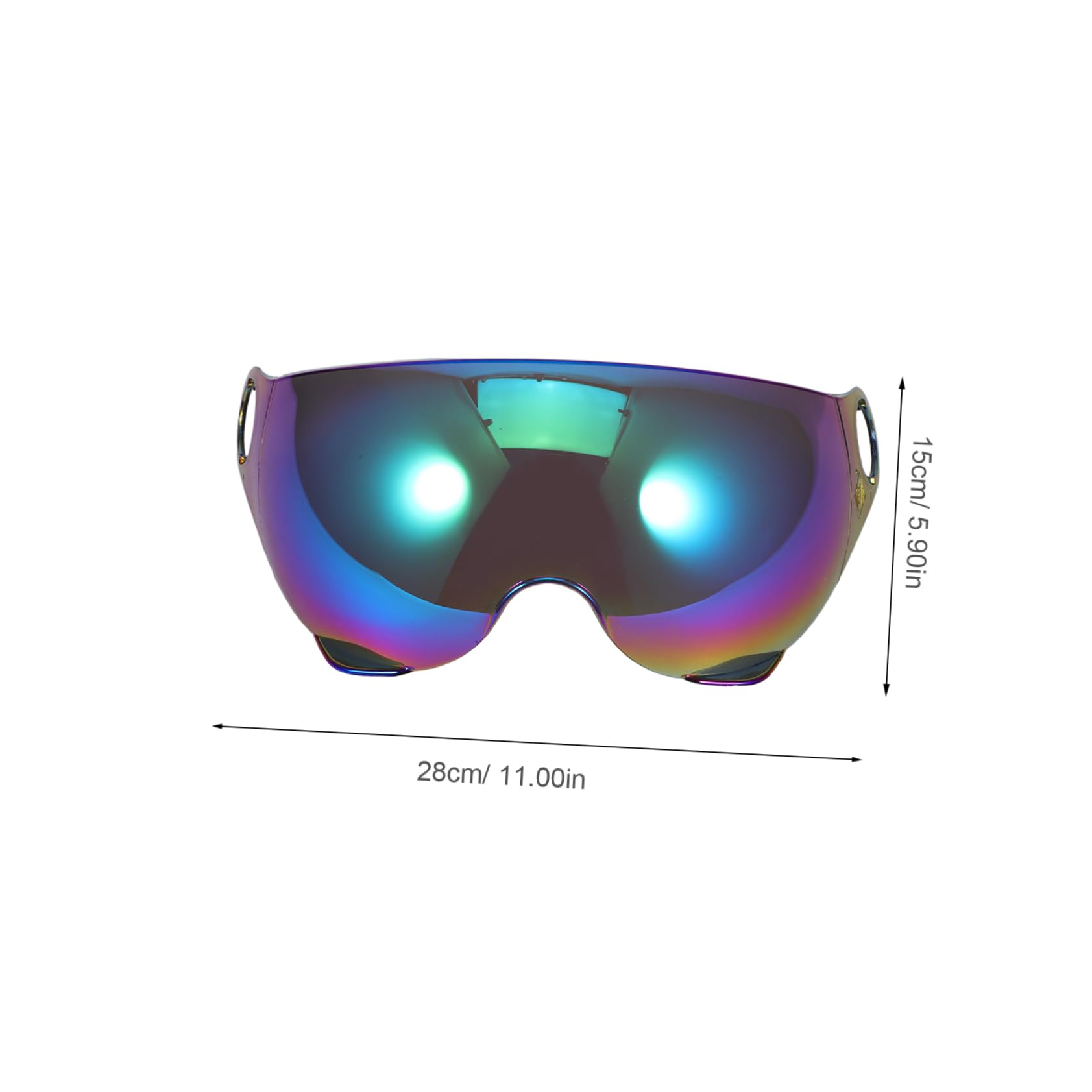 INOOMP Windproof Motorcycle Lens: Wind Shield Protective Visor Lens - Lightweight Replacement Visor for Night Riding Safety