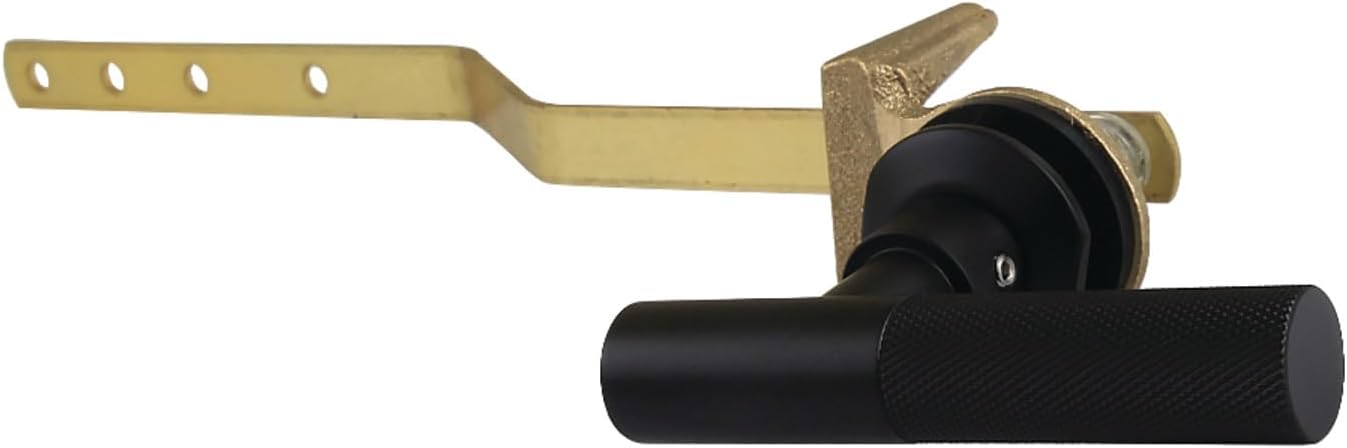 Kingston Brass KTKNL3 Convergent Front Mount Toilet Tank Lever with Knurled Handle, Antique Brass