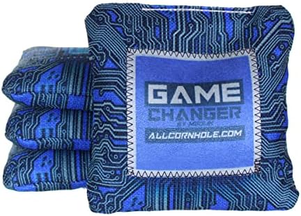 Allcornhole.com | Gamechanger Cornhole Bags | Patented Technology | ACL Pro Approved | Set of 4 (Royal)