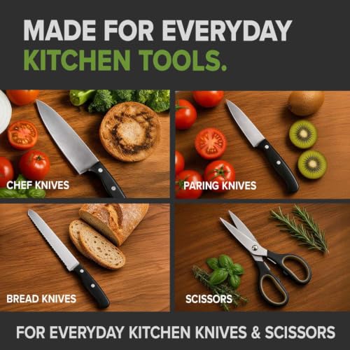 Croco Dial 5-in-1 Knife Sharpener for Straight & Serrated Knives - image 6