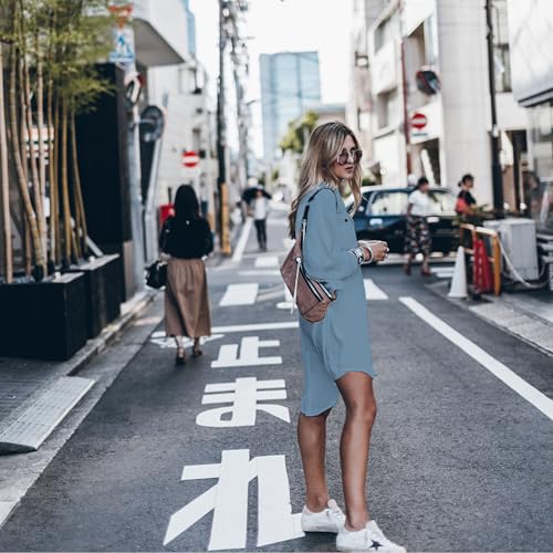 Image of Women's Swimsuit Cover up,Silky Button Down Shirt Midi Dress Kimono,Summer Bathing Suit Beach Coverups for Women (CP-Aline)