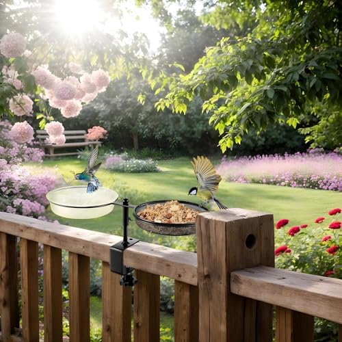 Station d'alimentation pour oiseaux extérieure réglable pour balcon - 3