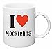 Reifen-Markt Kaffeetasse I Love Mockrehna Keramik Höhe 9,5cm ? 8cm in Weiß