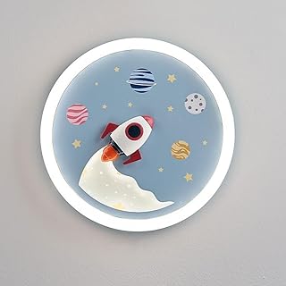 YJIANGH Lámpara de techo LED for dormitorio infantil, mini lámpara de techo de montaje empotrado azul, 72 W, redonda, de 3 colores, lámparas de techo modernas de estilo nórdico for dormitorio de niños