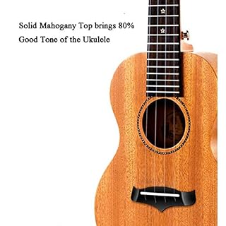 KEPOHK Concert Soprano ukulélé bleu solide acajou Top Kit Instruments à cordes Hawaii Mini guitare avec étui sangle… - Les Beatles, Paul McCartney, John Lennon, RIngo Starr, George Harrison KEPOHK Concert Soprano ukulélé bleu solide acajou Top Kit Instruments à cordes Hawaii Mini guitare avec étui sangle… – Image 3