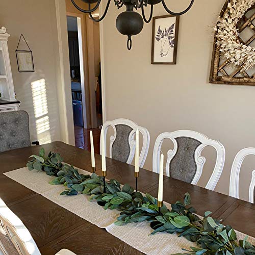 Matte Black Candle Holders Set Of 3 For Taper Candles With Brass Color Top, Decorative Candlestick Holder For Wedding, Dinning, Party, Fits 3/4 Inch Thick Candle&Led Candles #TOP6