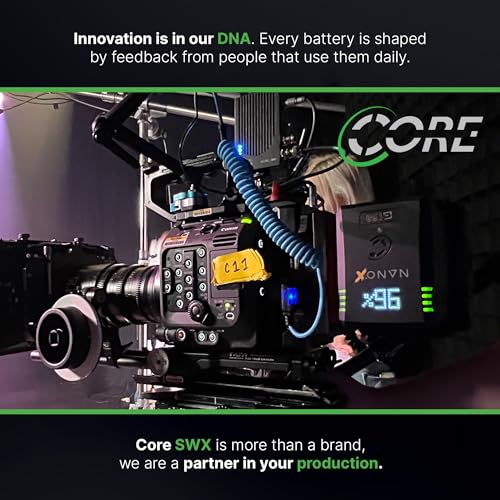 Image of CoreSWX LLC Core NANOG150X, 150wh Micro Sized Gold-Mount Smart Battery Pack, 14.8v 6.6Ah. 10A Draw with EmLED Fuel Gauge, USBCPD and Ptap