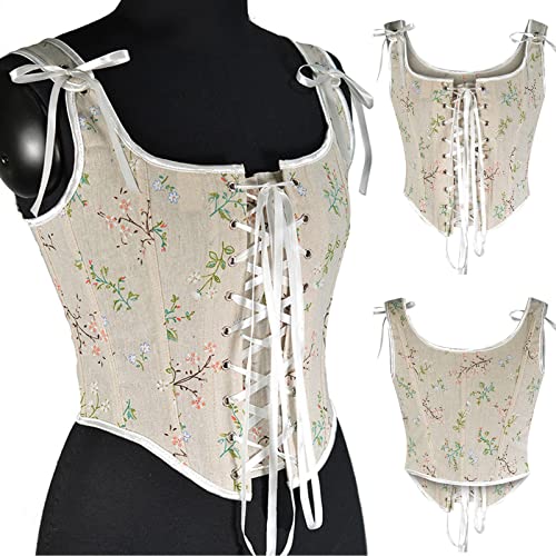Push Up Corset Top for Women Victorian Bustier Tops Steampunk Belt Pirate Renaissance Vest Overbust Corsets