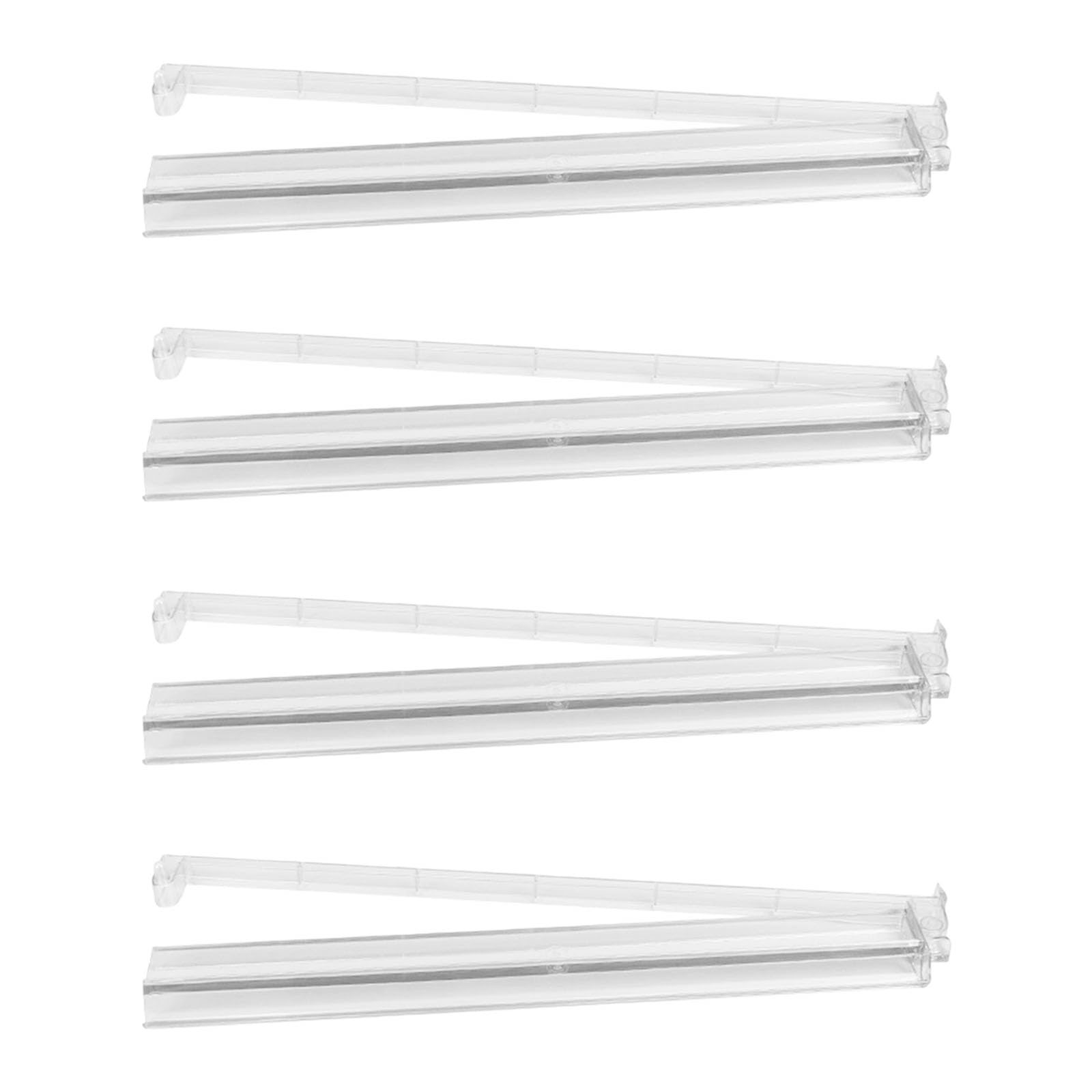 Set de 4 supports de mahjong américain en acrylique transparent avec poussoir