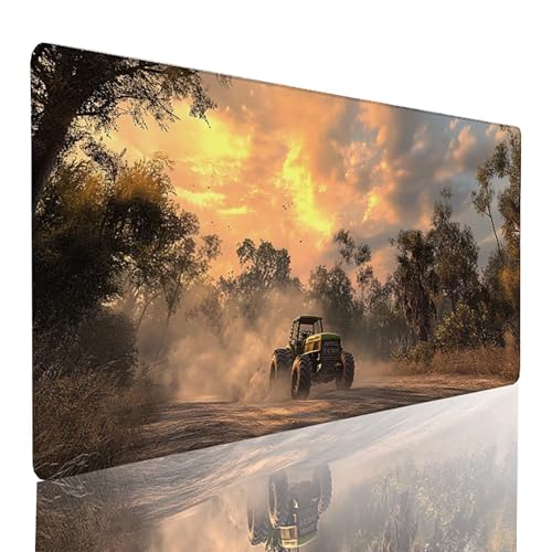 Tapis de souris grand format voiture jaune pour aménager un setup de bureau moderne