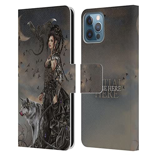 Étui en cuir iPhone 12 Pro personnalisé Nene Thomas pour soirée gothique