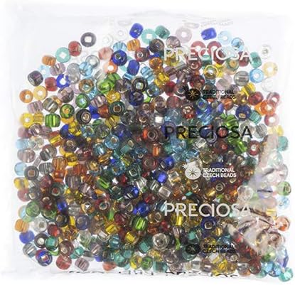 Miniatura 2 de Preciosa - Cuentas de semillas checas 32/0 (0.315 pulgadas) con forro plateado, transparente, multi, 7.18 onzas a granel, cuentas para hacer joyas y