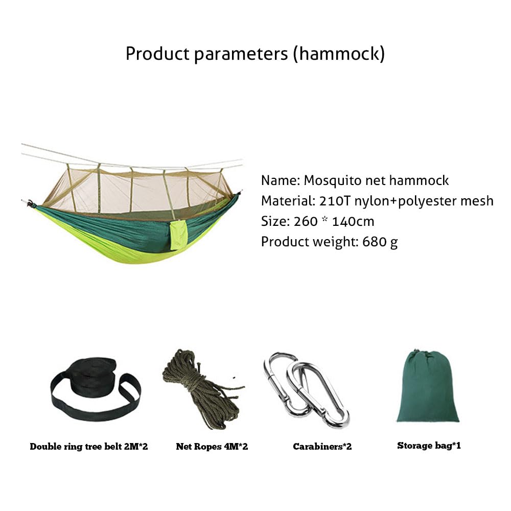 Hamaca for Acampar de Malla Nailon y poliéster 210T
