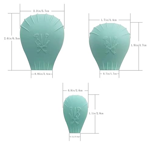 Miniatura 2 de LORMAY 4 fundas de silicona para brochas de maquillaje, burbujas para proteger las cerdas de aplastarse y mantener la bolsa de cosméticos limpia