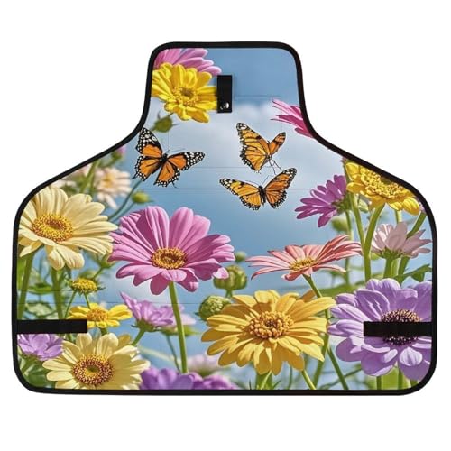 Delantal para taller Flowers And Butterflies con hebilla rápida miniatura 1