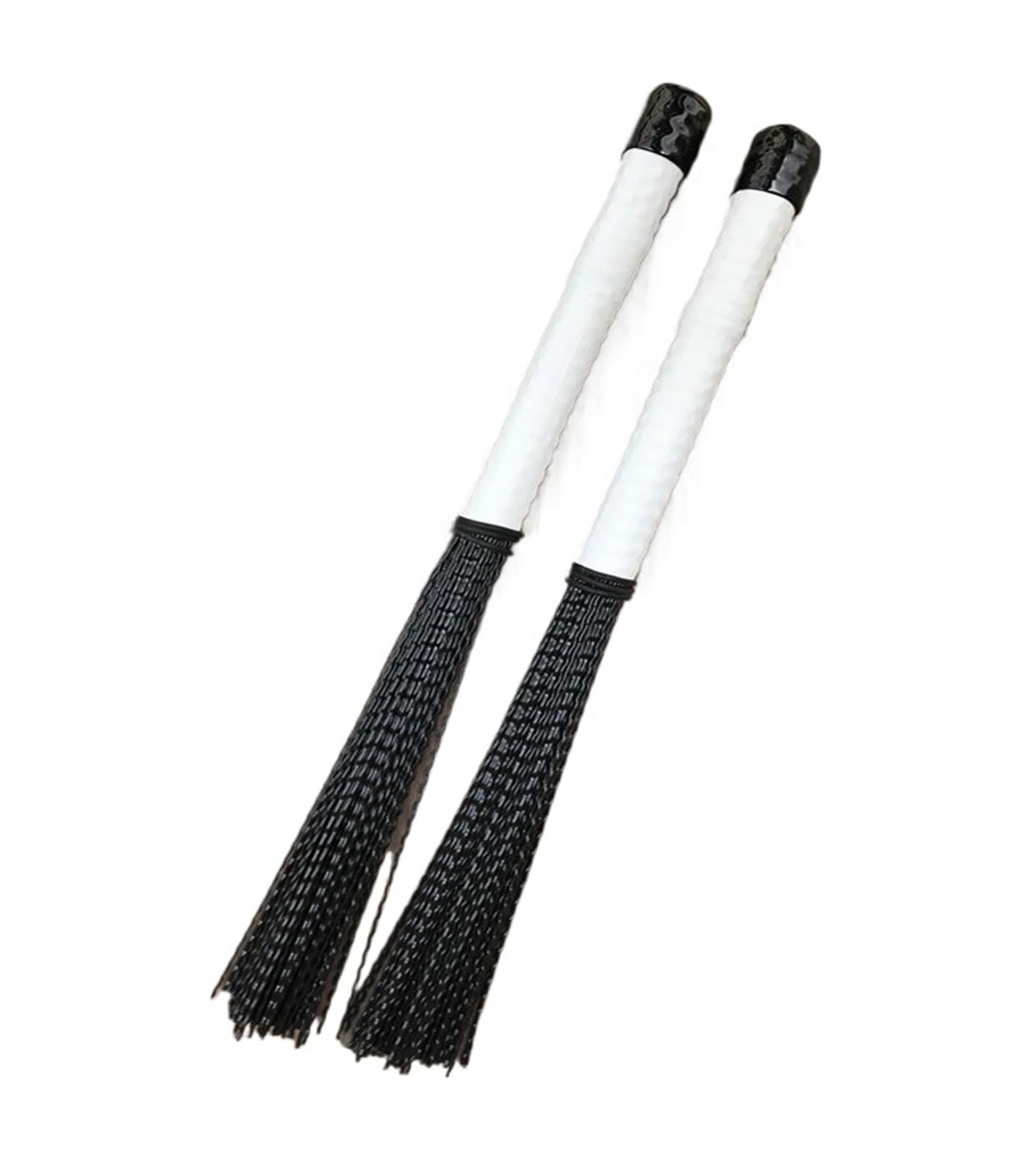 Szczotki bębnowe z wysuwanym trzpieniem, Nylonowa szczotka bębnowa do cajona jazzowego 36 cm, wielokolorowa(White)
