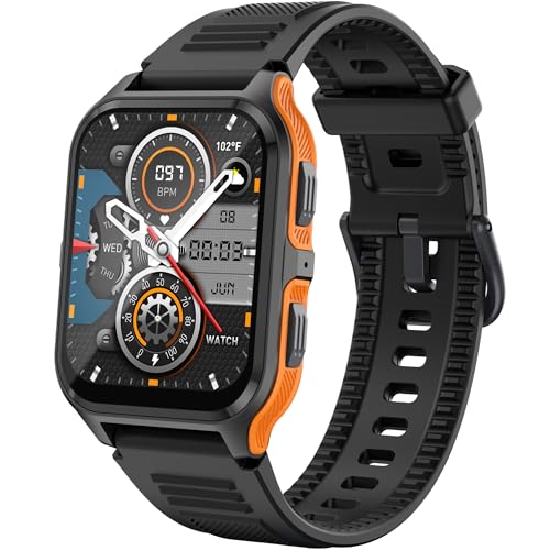 Naudug Smart Watch(Answer/Make Call) for Men Women,1.83'' Touch Screen Fitness Tracker with Heart Rate,SpO2,Sleep Track,Ai Voice Assistant Multi Sport Modes Smartwatch for Android and iOS Phones