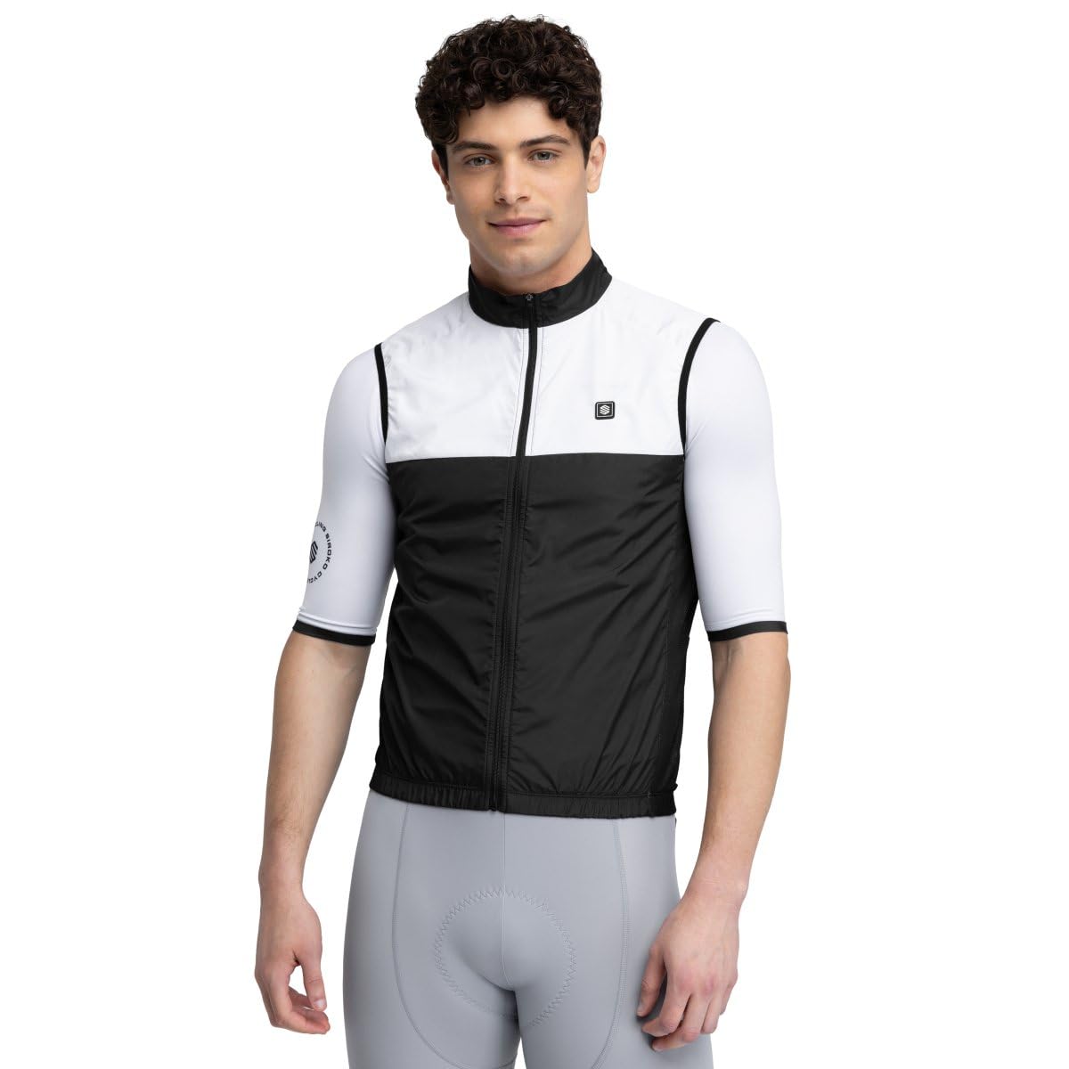 SIROKO Chaleco cortavientos ciclismo V1 Copenhagen Negro M