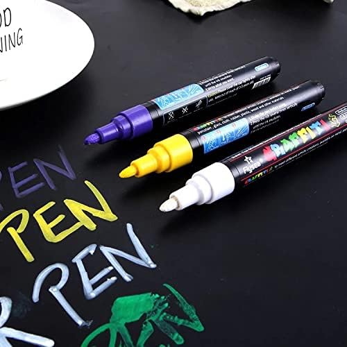 Acrylic Paint Pens, A&G solutions Set of 18 Colors Paint Markers Pens for Rocks, Craft, Ceramic, Glass, Wood, Fabric, Canvas -Art Crafting Supplies (gf-25)